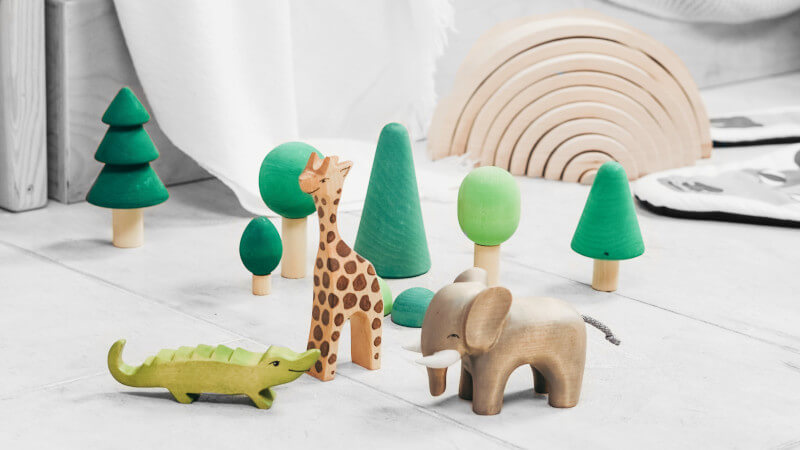 des jouets en bambou pour enfants de 1 an