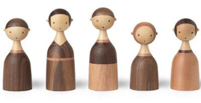les 5 figurines famille kin de beller fjetland lars