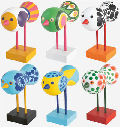 six figurines birds1967 de lisa larson