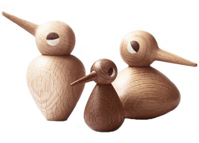 trois figurines bird de kristian vedel