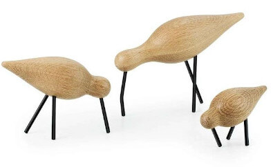trois figurines shorebirds de sigurjon palsson