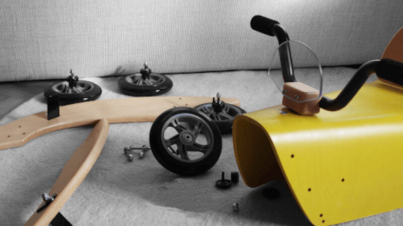 un jouet en bois à faible empreinte carbone