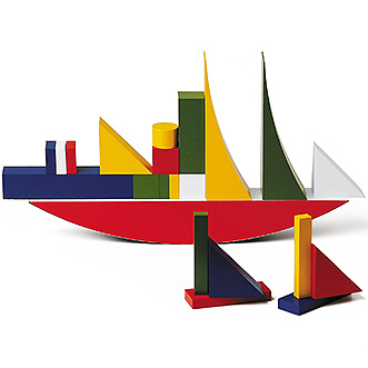 un jouet en bois du bauhaus bauspiel