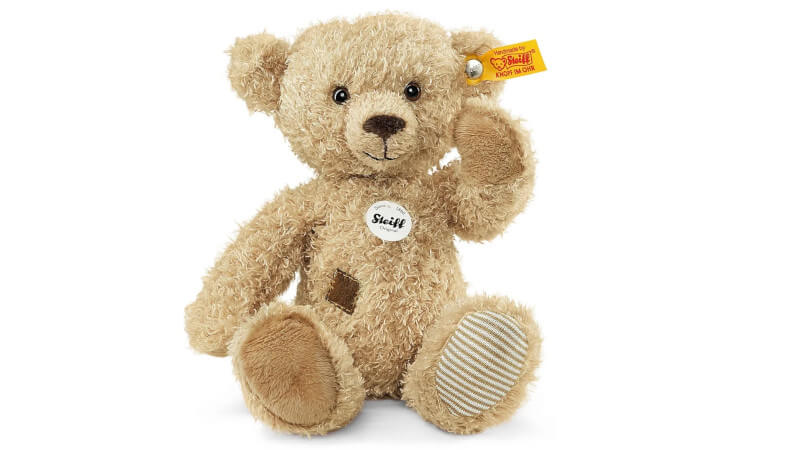 un ours en peluche brun de la marque steiff